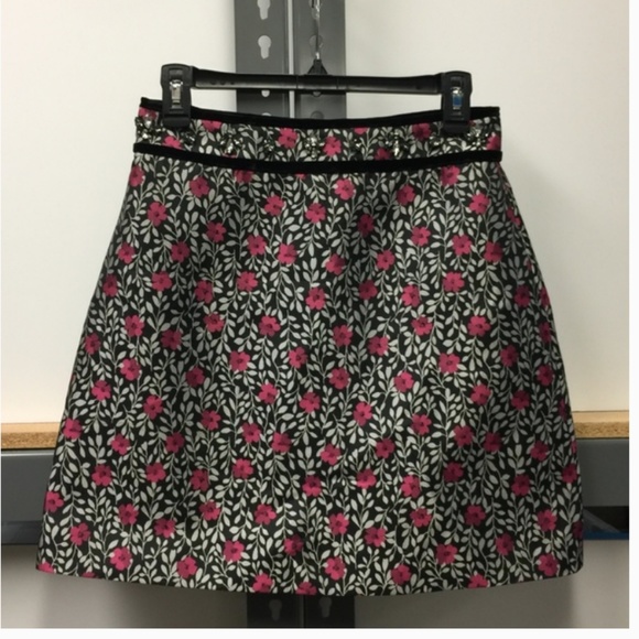 kate spade sample piece floral jacquard skirt size 4 nwt - Picture 1 of 12